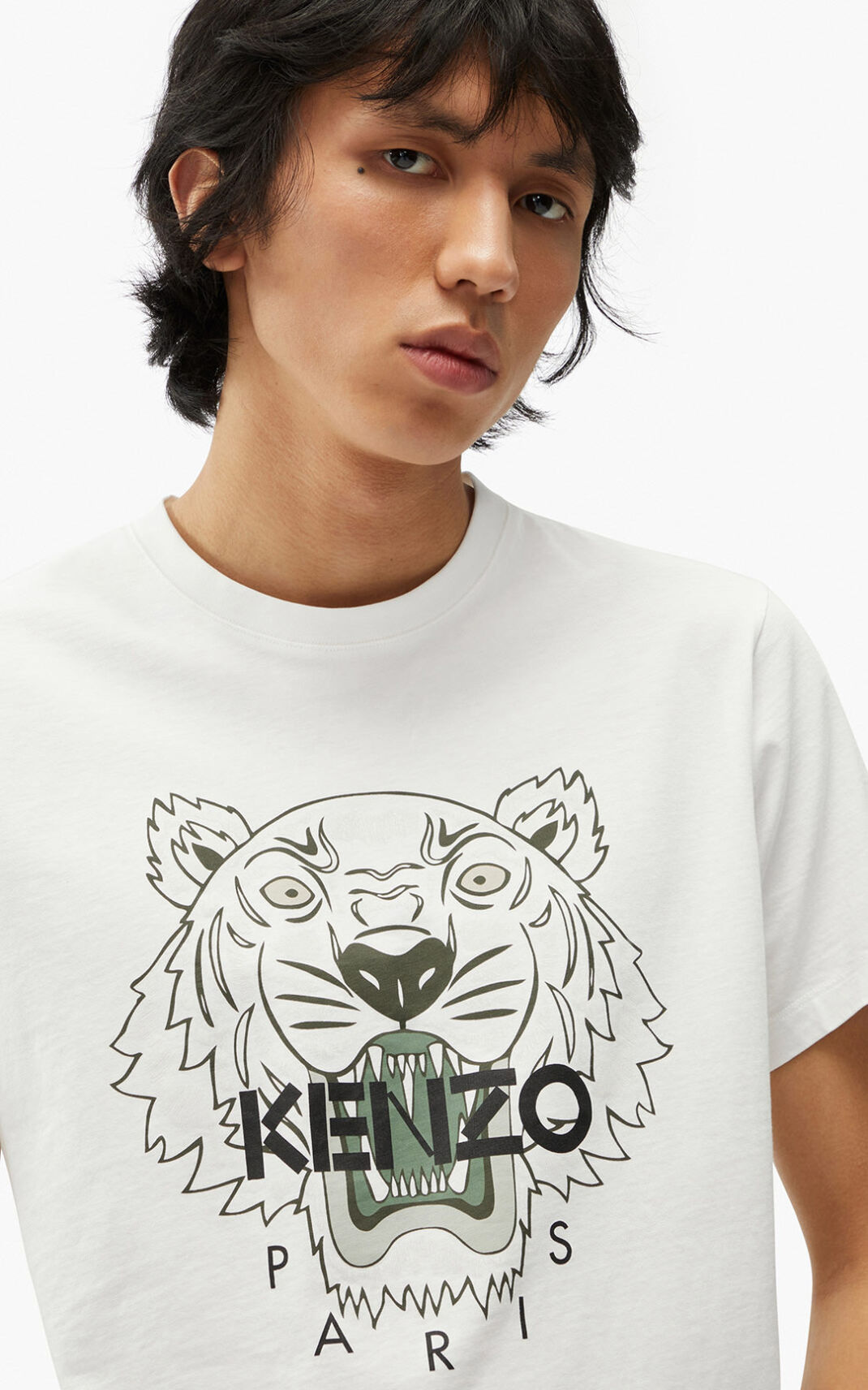 Kenzo Tiger Póló Férfi Fehér | ID.498379